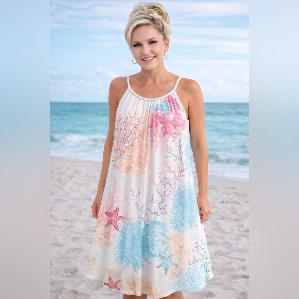 Indigo Soul Coral Reef Coverup Dress